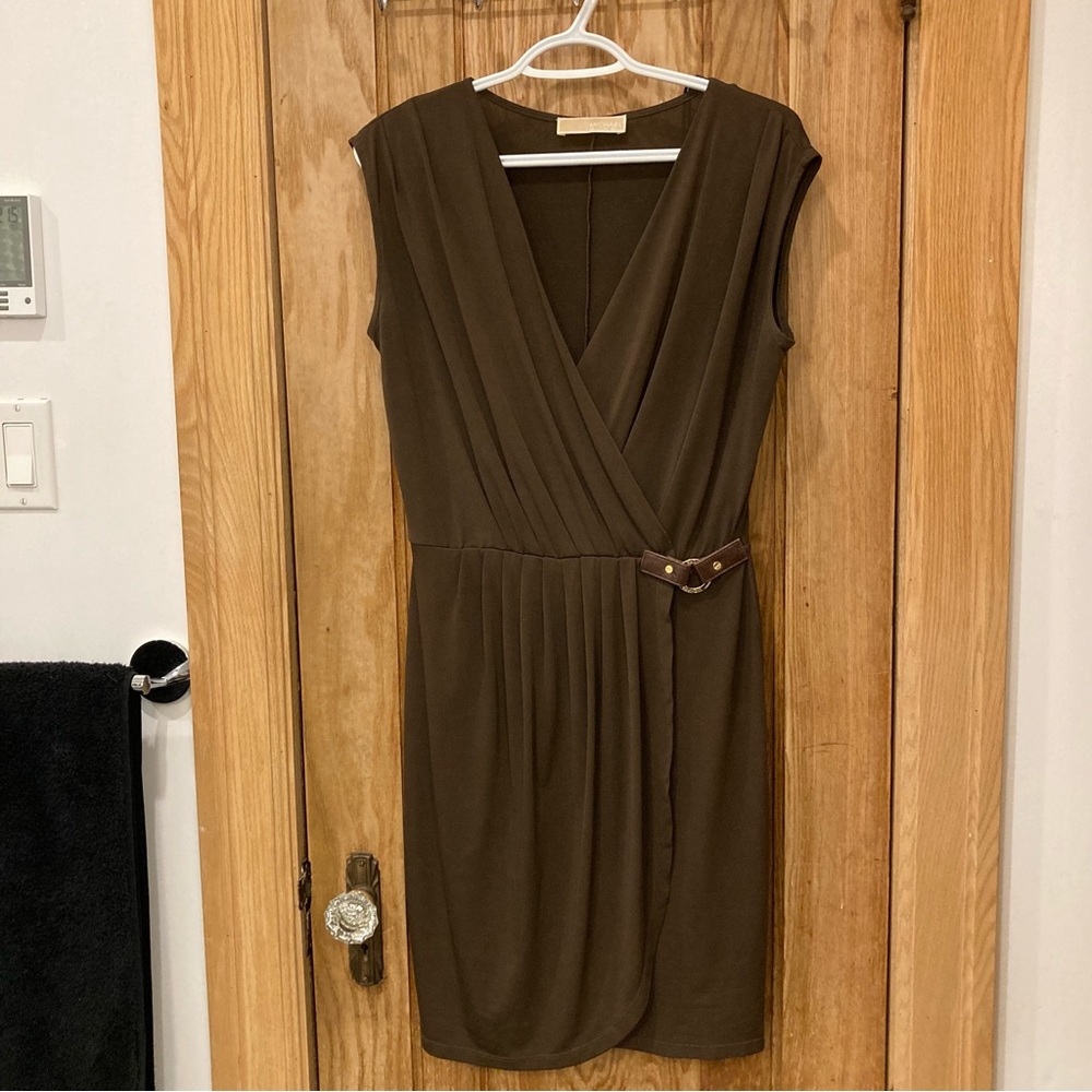 Micheal Kors brown wrap dress